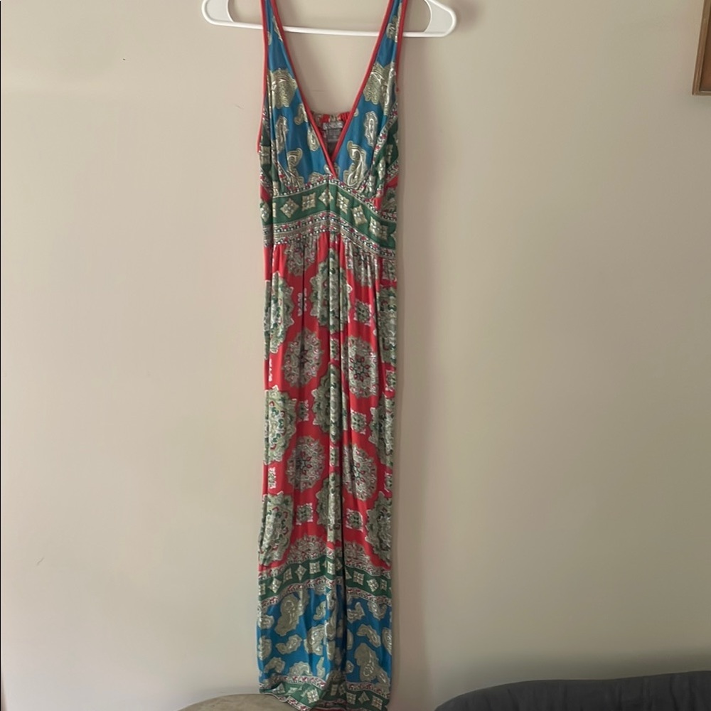Angie Red and Blue Patterned Dress
